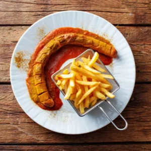 Riesen-Currywurst
